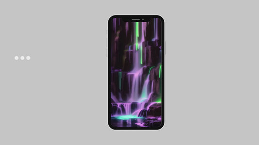 Abstract Neon Landscape Phone Wallpaper Video