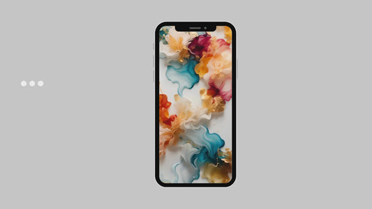 Abstract Floral Paint Textured Colorful Animated Phone Video Wallpaper